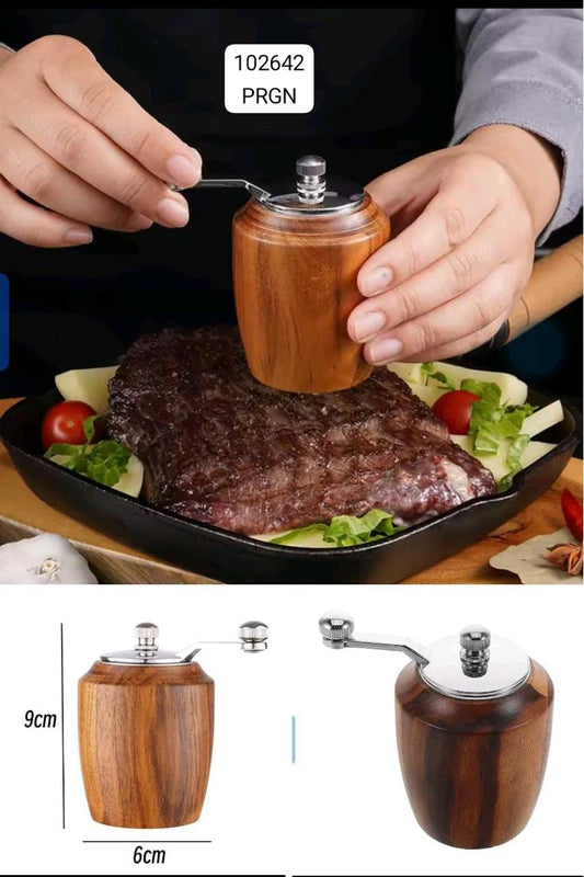 wood salt pepper mil