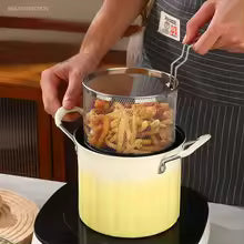 Stainless steel cast iron fryer