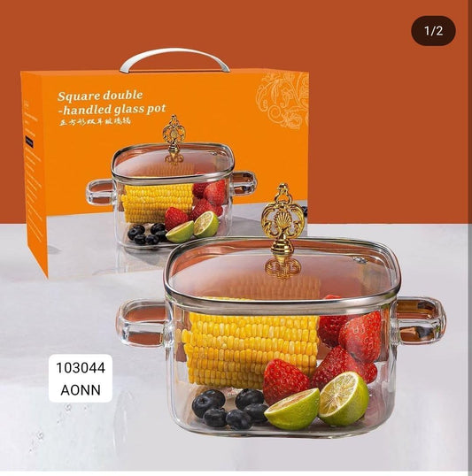heat resistant stock glass cookware
