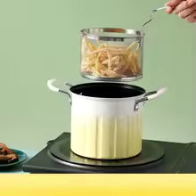 Stainless steel cast iron fryer